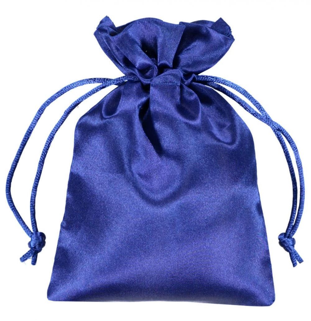 bolsas de cetim 10x15cm azul (2